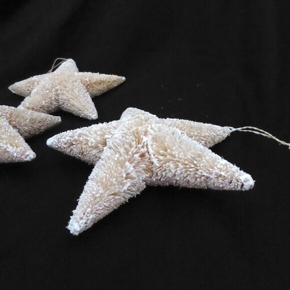 NEW 6.5” STARFISH SHAPED HOLIDAY CHRISTMAS ORNAMENT LOT OF 4 - Picture 7 of 8